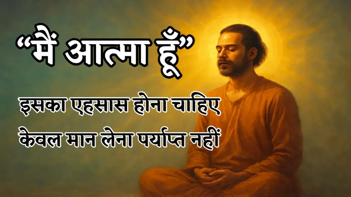 आत्मज्ञान में अनुभव और एहसास का महत्व – मैं आत्मा हूँ का वास्तविक अर्थ