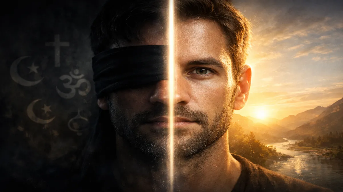 अंधविश्वास बनाम जागरूकता का प्रतीकात्मक चित्र